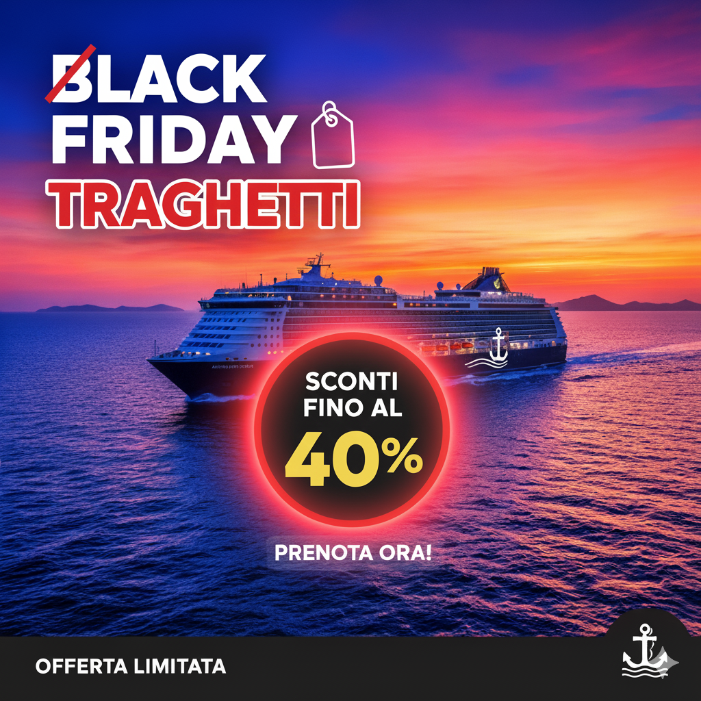  Black Friday days sono arrivati su Traghetti.com!!!