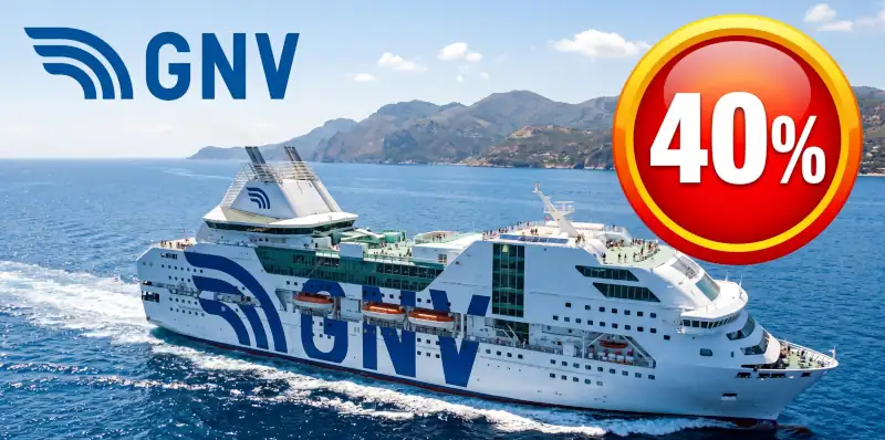 Offerte Traghetti Sardegna e Sicilia: GNV Sconta tutto fino al -40% e annulamento gratuito fino a 14 giorni prima della partenza!