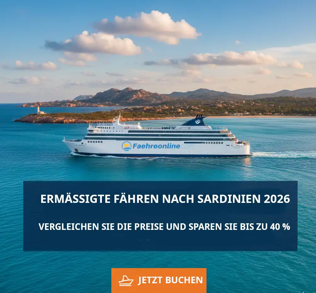 F&auml;hren Sardinien Guide 2026: Bis zu 40% sparen durch Preisvergleich