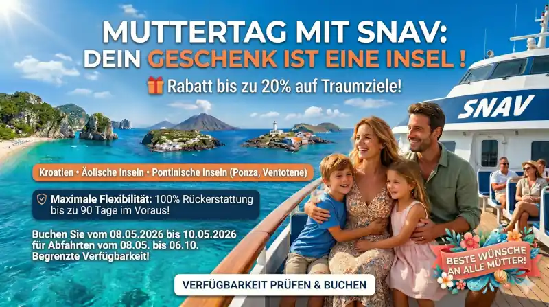 Muttertags-Special mit SNAV: Dein Geschenk ist eine Insel!