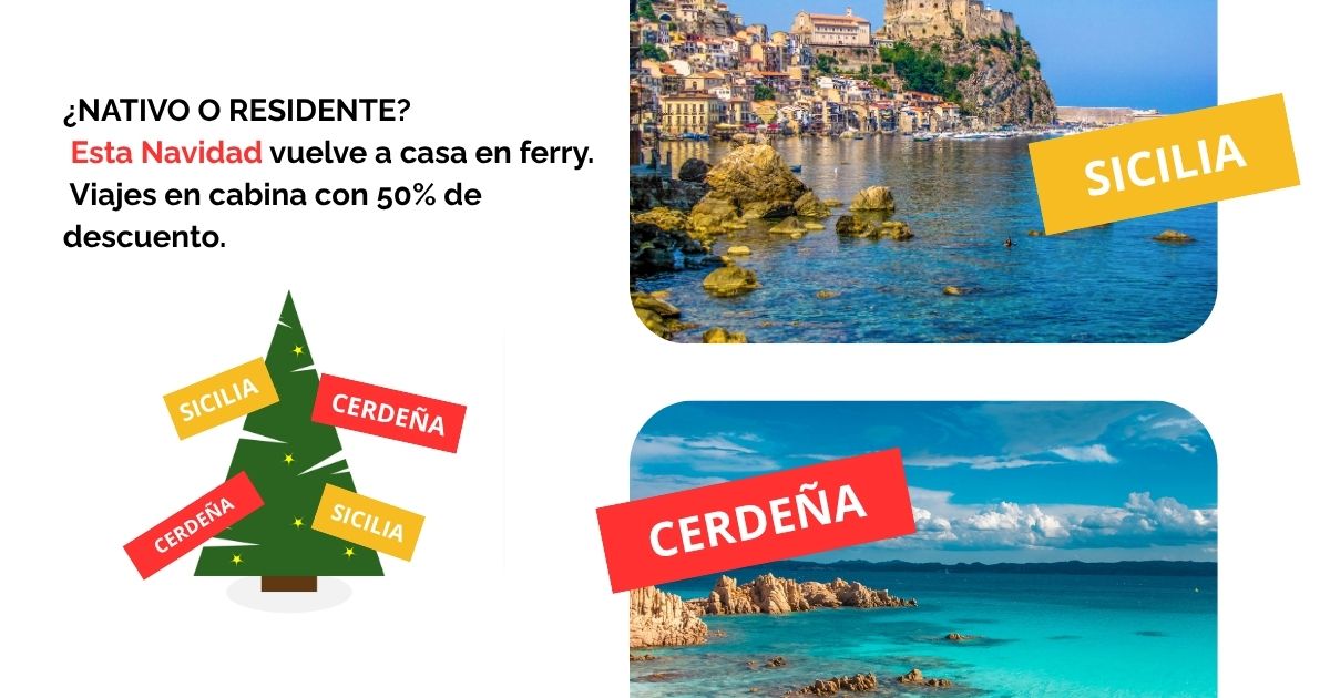 Oferta dedicada a los residentes/nativos de Cerdeña y Sicilia