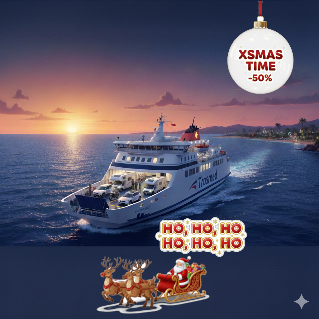 Superoferta Trasmed: Oferta de Navidad Su vehículo viaja a mitad de precio a Baleares