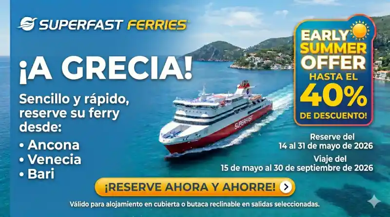 Hacia Grecia con Superfast: &iexcl;El verano empieza ahora con un 40 % de descuento!