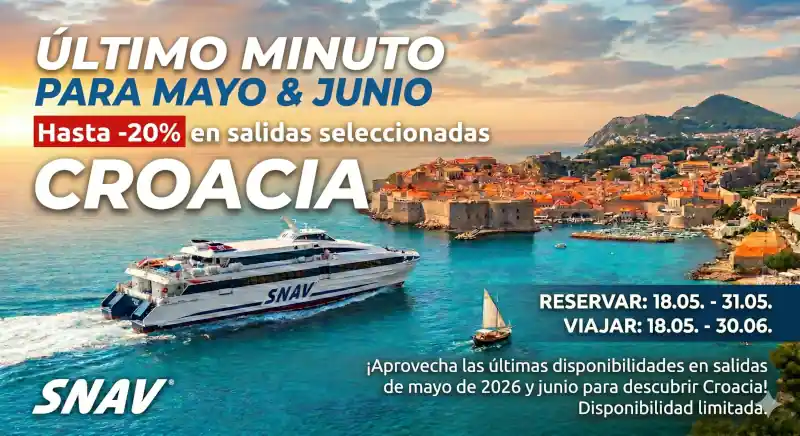 OFERTA DE &Uacute;LTIMA HORA EN MAYO Y JUNIO: &iexcl;Croacia te espera!