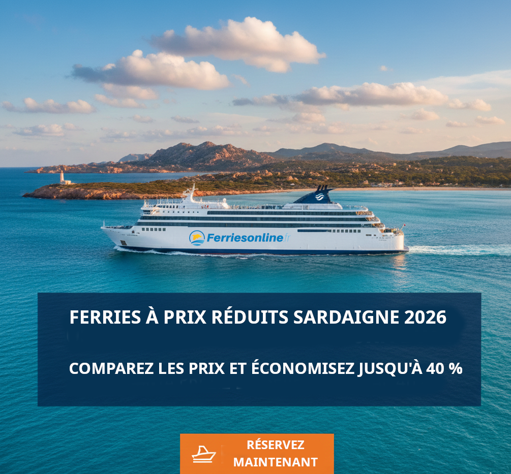 Guide Ferries Sardaigne 2026 : &Eacute;conomisez jusqu'&agrave; 40% avec la comparaison de prix