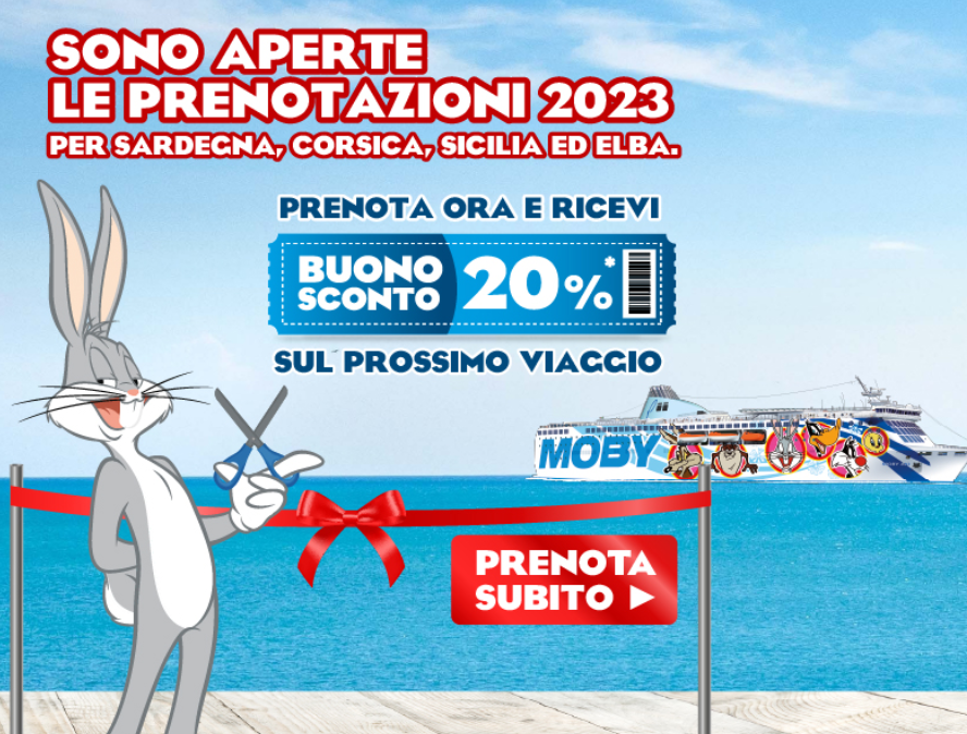 Apertura prenotazioni Moby e Tirrenia per l’anno 2023