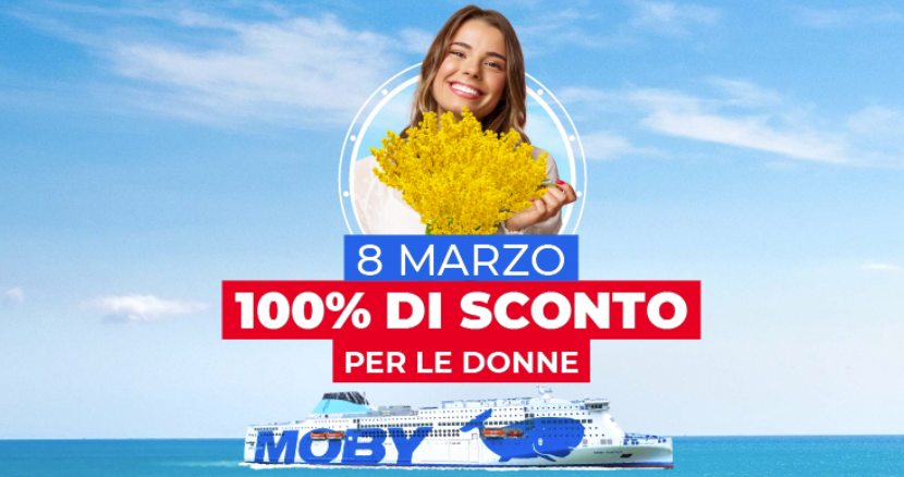 Festa della Donna Moby e Tirrenia -100%