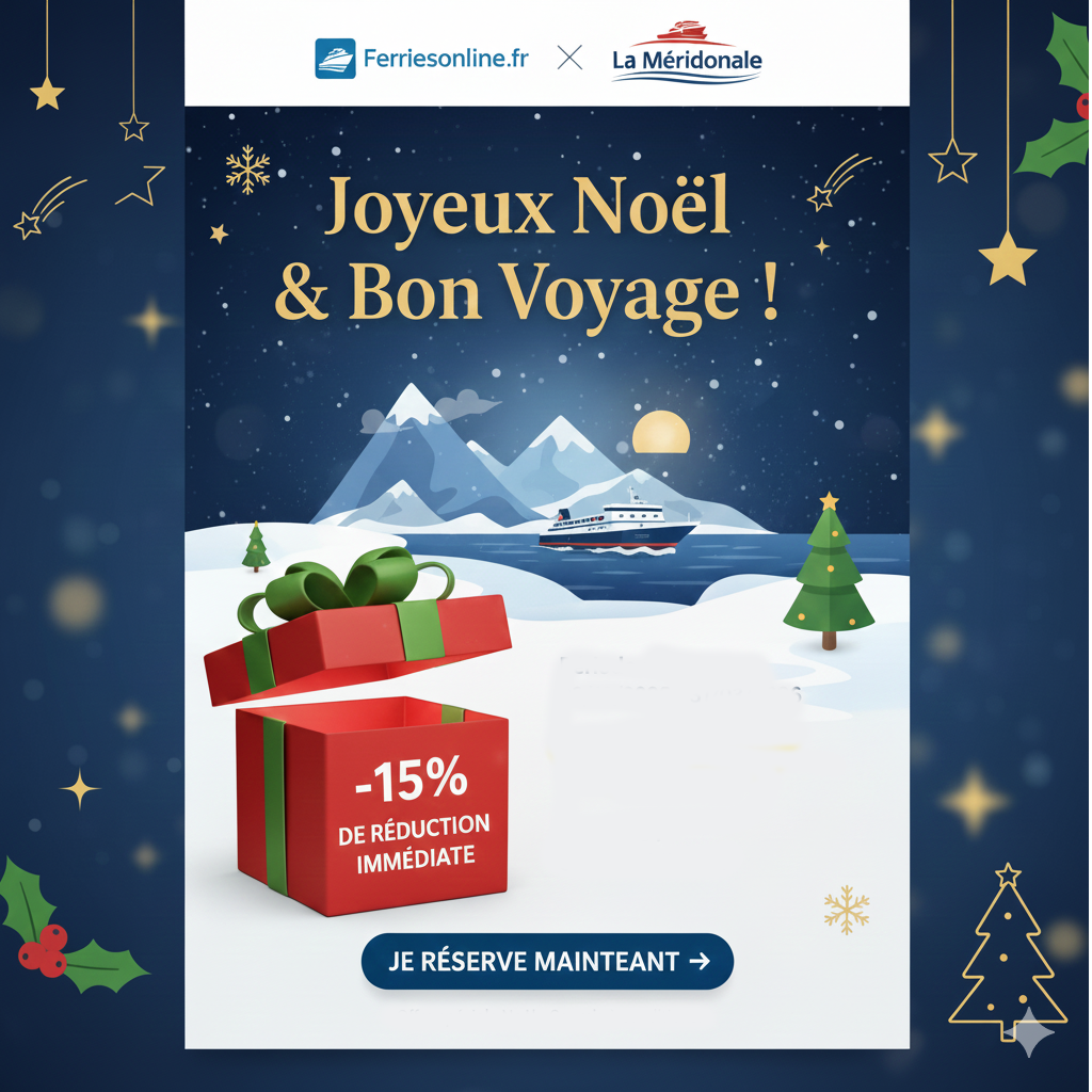 Sconto Traghetti Corsica -15% a Natale: La Promozione Esclusiva Traghetti.com & La Méridionale