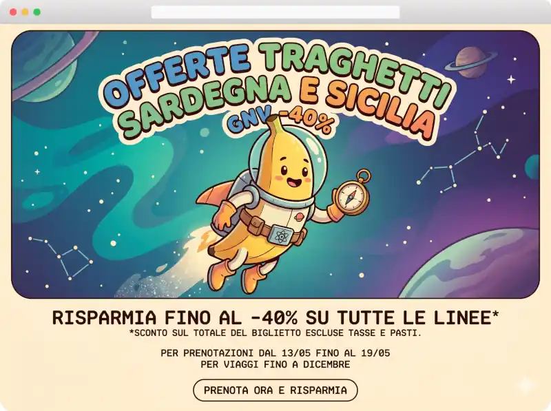 Offerte Traghetti Sardegna e Sicilia: GNV Sconta tutto fino al -40%!